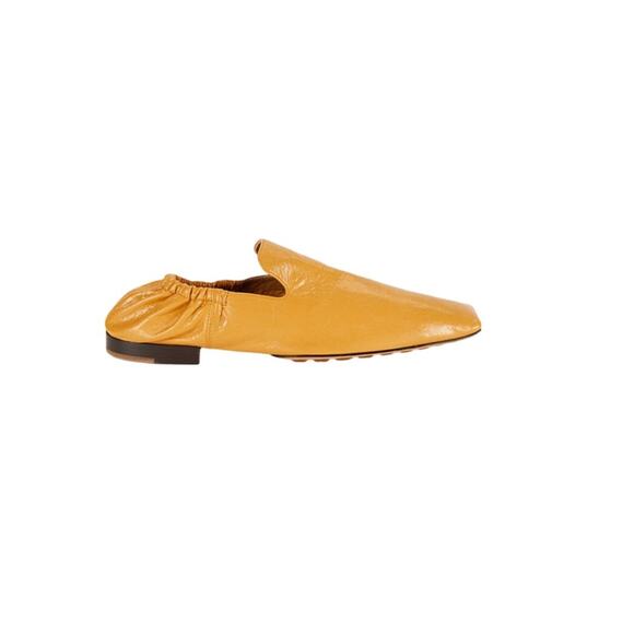 $950 NIB Mens Bottega Veneta Leather Loafers Yellow Slip On\'s Dress Shoes 44(11) main image 6